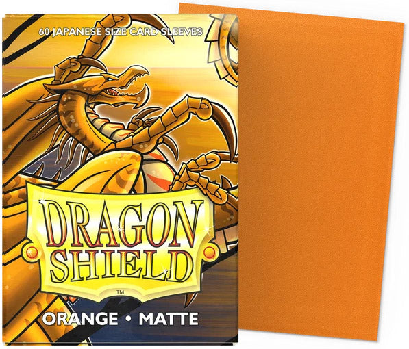 Dragon Shield Orange Matte Sleeves – Japanese Size (60)