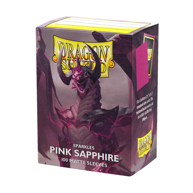 Dragon Shield Standard Sleeves - Matte Sparkles - Pink Sapphire
