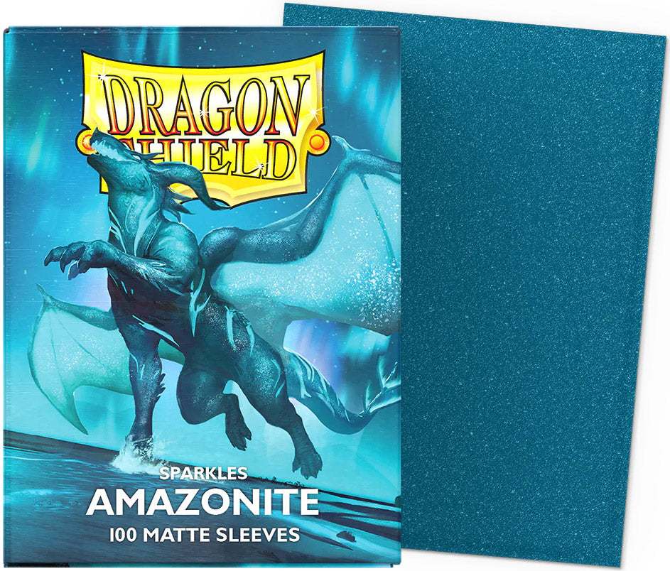 Dragon Shield Standard Sleeves - Matte Sparkles - Amazonite