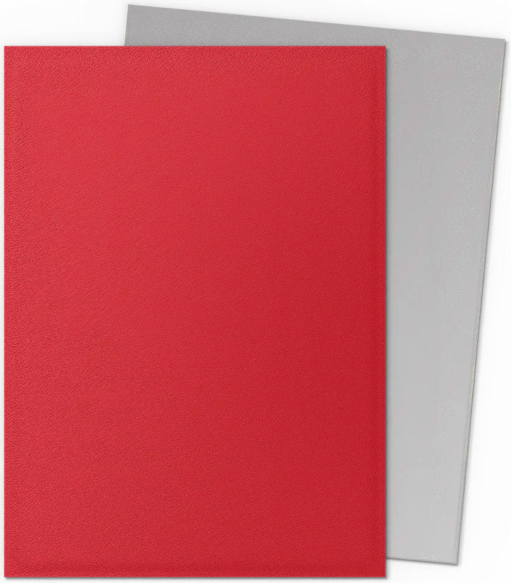 Dragon Shield Standard Sleeves - Dual Matte Crimson & Silver (100 Sleeves)