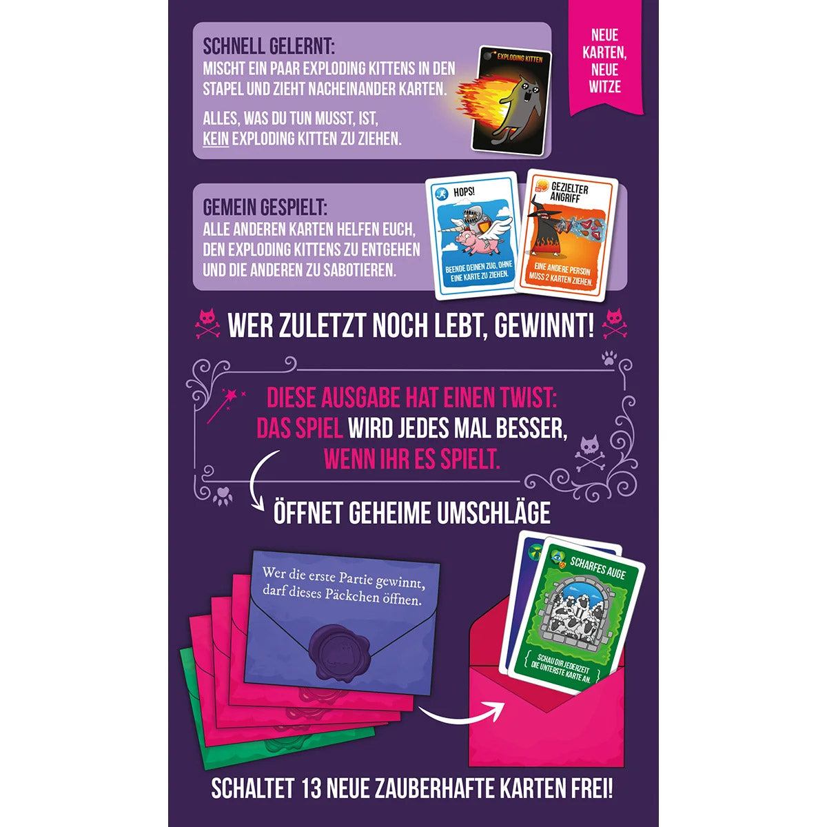 Exploding Kittens Fluchs & Segen (DE)