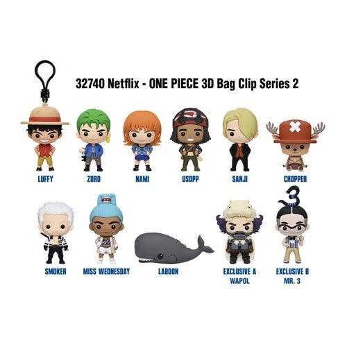 One Piece (2023) 3D PVC-Taschenanhänger Series 2 (Blind Bag)