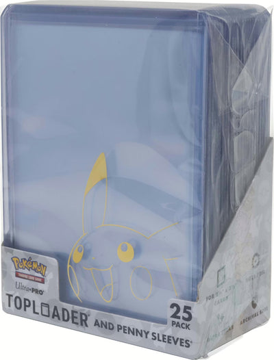 Ultra PRO – Pokémon Pikachu Toploader & Penny Sleeves Combo Pack (25 Stück)