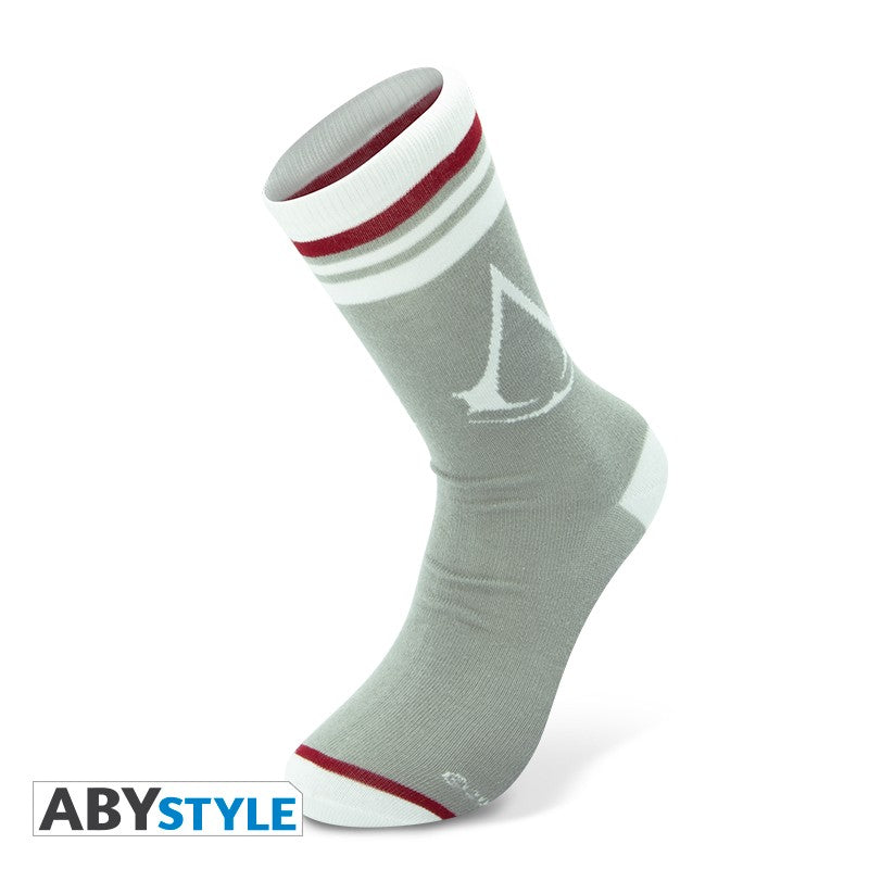 Assassin's Creed Socks Logo Grey/White