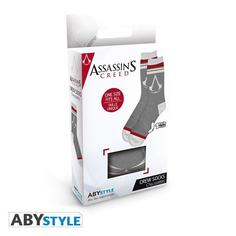Assassin's Creed Socks Logo Grey/White