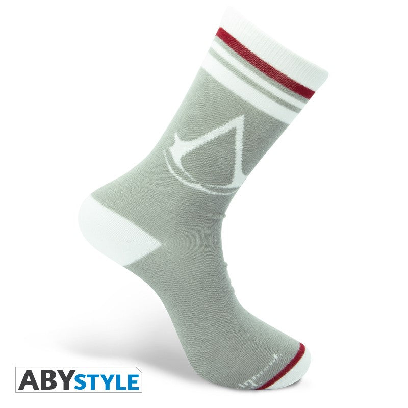 Assassin's Creed Socks Logo Grey/White