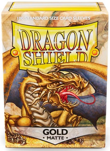 Dragon Shield Standard Sleeves - Matte Gold (100 Sleeves)