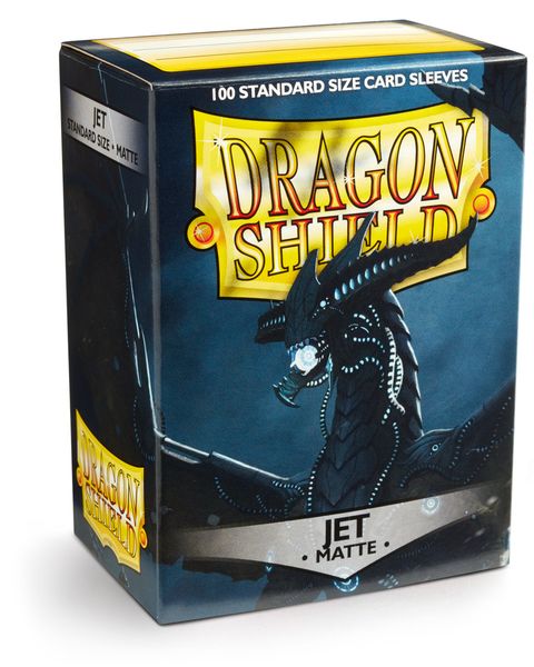 Dragon Shield Standard Sleeves - Matte Jet (100 Sleeves)