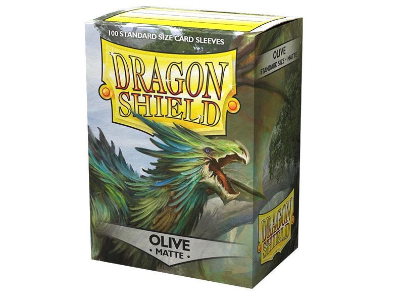 Dragon Shield Standard Sleeves - Matte Olive (100 Sleeves)