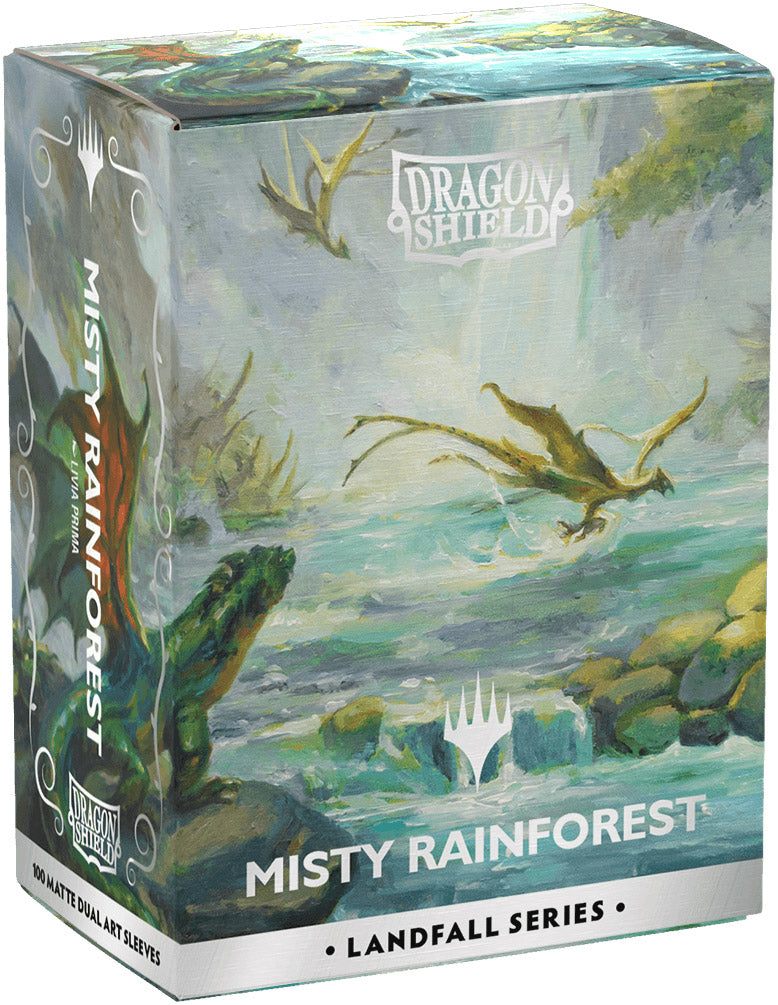Matte Dual Art Sleeves MTG Landfall Series - Misty Rainforest