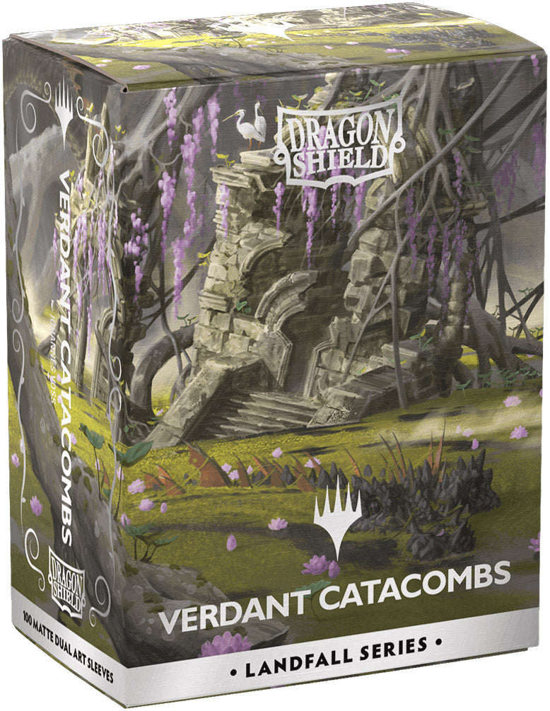 Matte Dual Art Sleeves MTG Landfall Series - Verdant Catacomb
