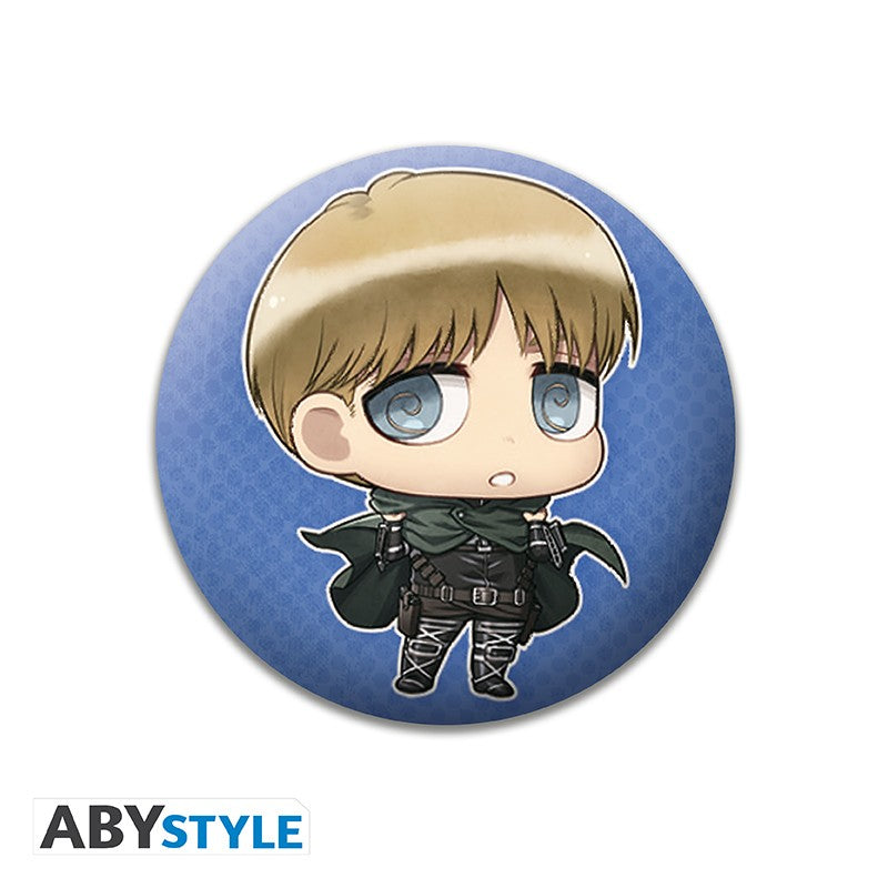Attack on Titan Badge Pack 6er Chibi Characters