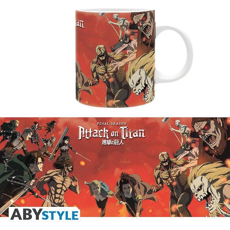 Attack on Titan Mug Battle Scene Season 4