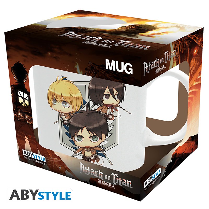 Attack on Titan Tasse "Chibi Trio"