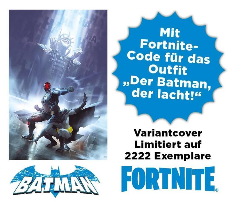 Batman/Fortnite Das Fundament enthält ein 'Batman der lacht' Outfit im Fortnite Game, Variant A (2.222)