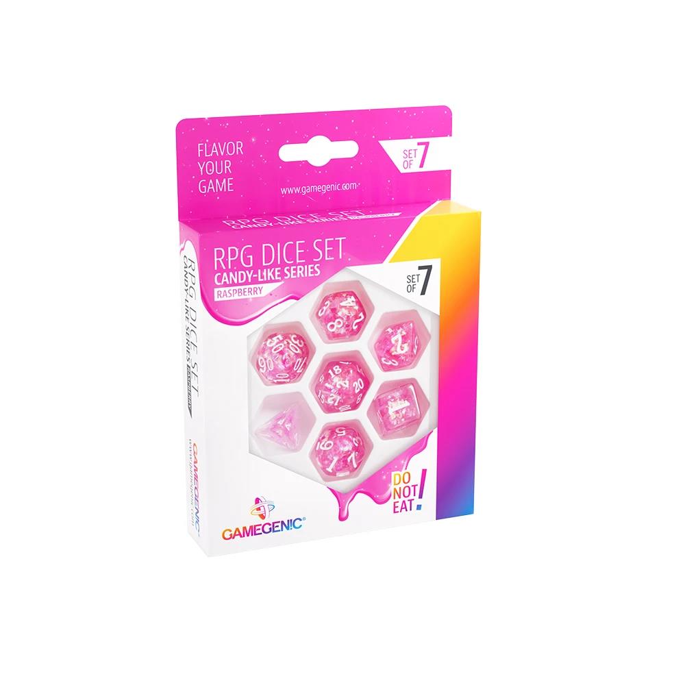 Candy-like Series - Rasberry - RPG Dice Set (7)