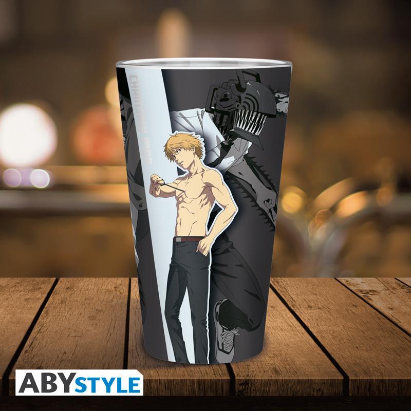 Chainsaw Man Glas "Trio" (groß)
