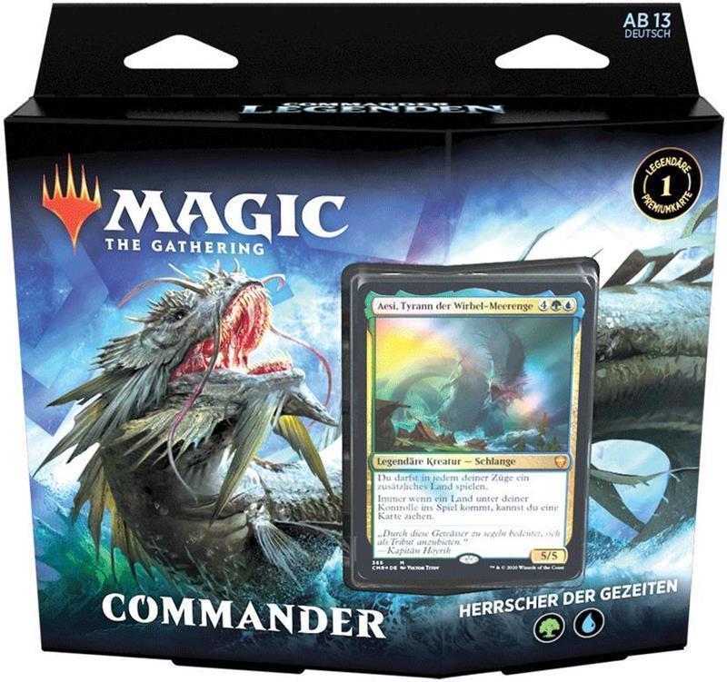 MTG - Commander Legenden Commander Deck (DE) Herrscher der Gezeiten (Blau/Grün)