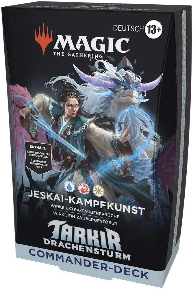 Magic: The Gathering Tarkir: Drachensturm Commander-Deck (DE) Jeskai-Kampfkunst (Weiß/Blau/Rot)