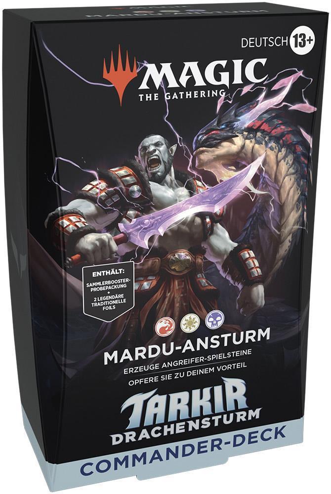 Magic: The Gathering Tarkir: Drachensturm Commander-Deck (DE) Mardu-Ansturm (Weiß/Schwarz/Rot)