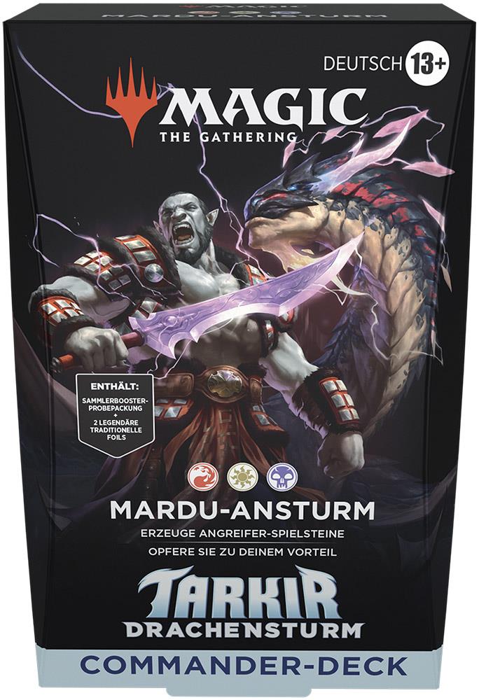 Magic: The Gathering Tarkir: Drachensturm Commander-Deck (DE) Mardu-Ansturm (Weiß/Schwarz/Rot)
