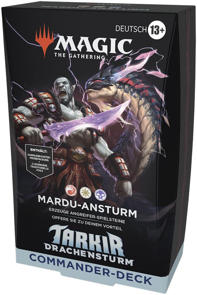 Magic: The Gathering Tarkir: Drachensturm Commander-Deck (DE) Mardu-Ansturm (Weiß/Schwarz/Rot)