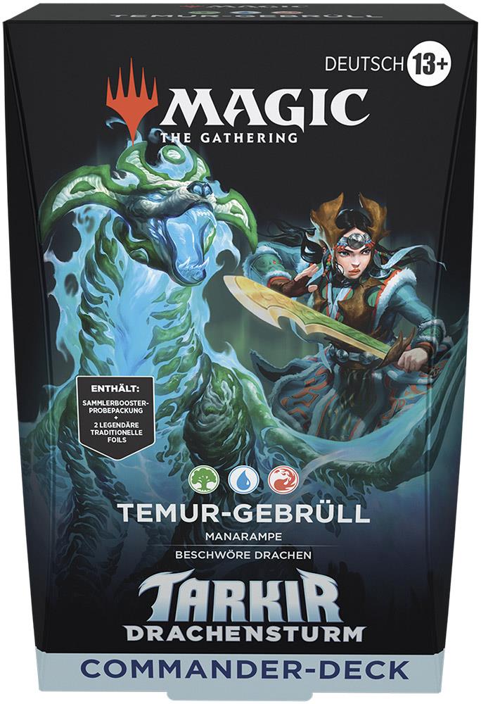 Magic: The Gathering Tarkir: Drachensturm Commander-Deck (DE) Temur-Gebrüll (Blau/Rot/Grün)