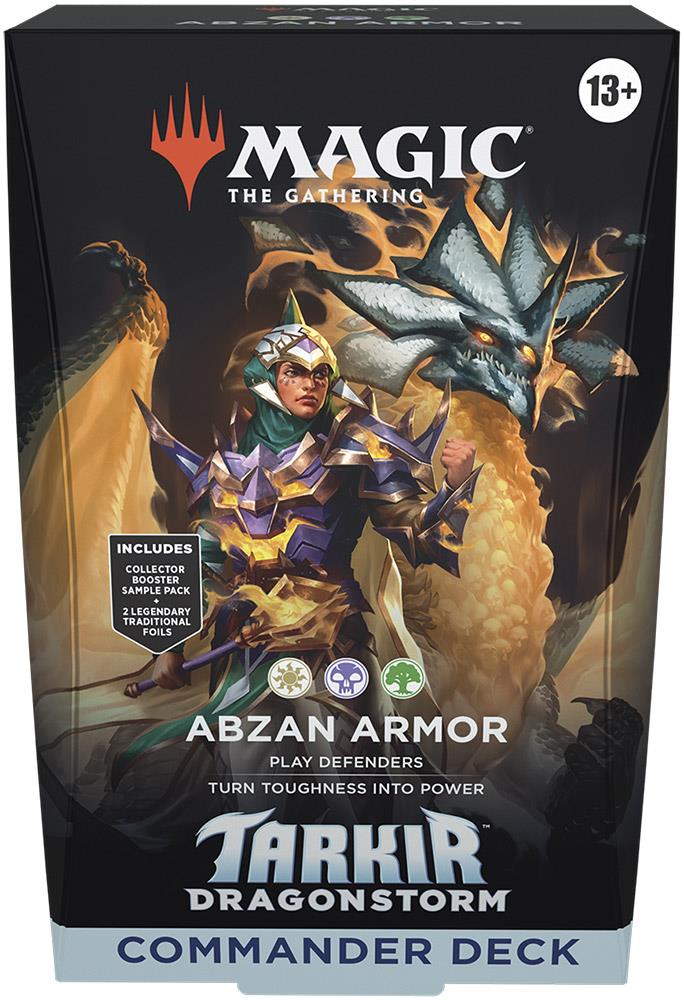 Magic: The Gathering Tarkir: Drachensturm Commander-Deck (EN) Abzan-Bollwerk (Weiß/Schwarz/Grün)