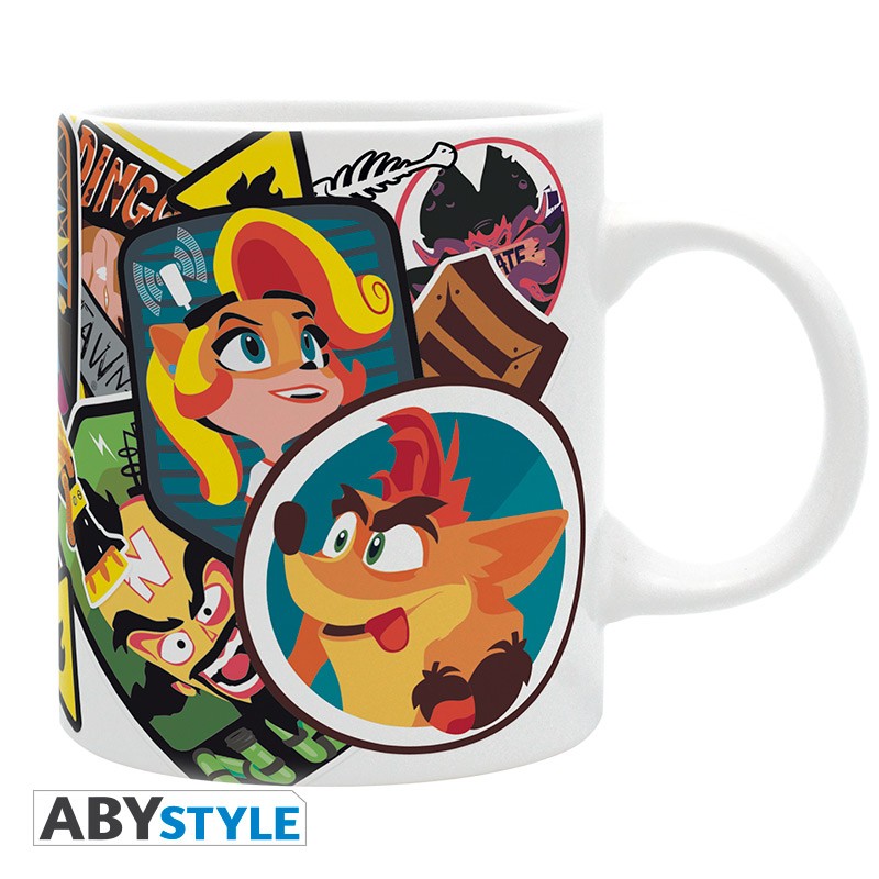 Crash Bandicoot Tasse "Sticker Crash"