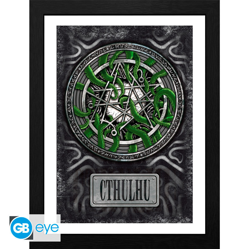 Cthulhu Framed Print "Necronomicon" 30 x 40 cm