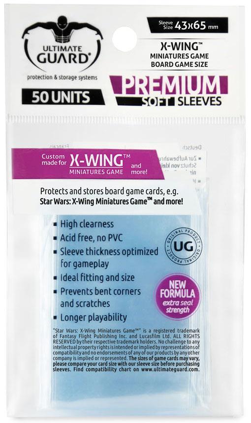 Ultimate Guard Supreme Sleeves für Brettspielkarten X-Wing™ Miniatures Game (50)