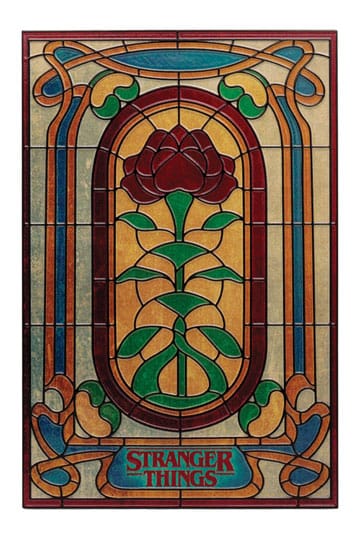Stranger Things Resinschild Creel House Stained Glass Window