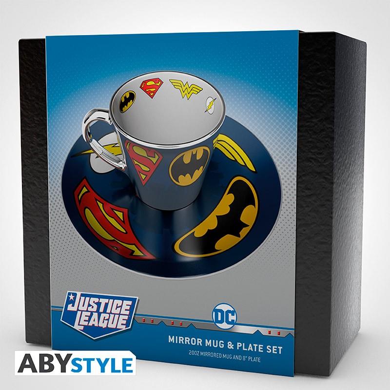 DC Comics Spiegel-Tasse & Teller