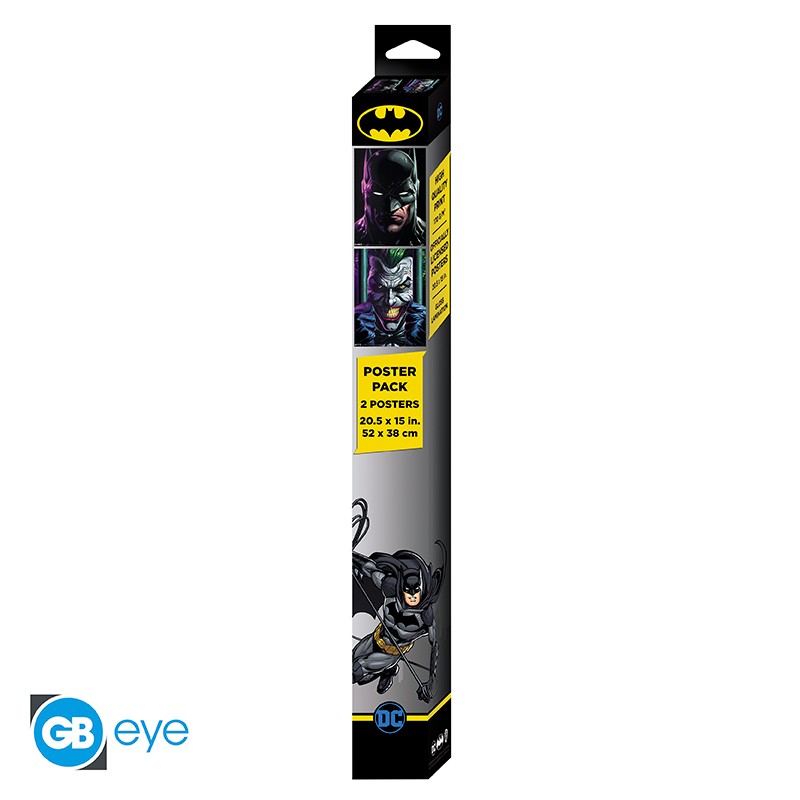 DC Comics Chibi Poster-Set "Batman und Joker" 52 x 38 cm