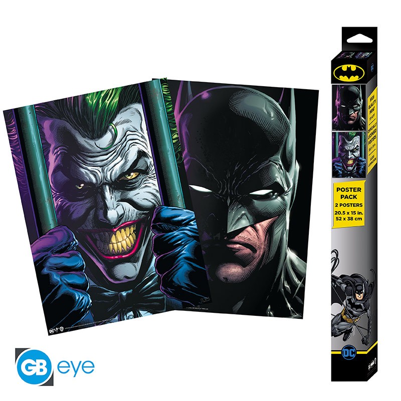 DC Comics Chibi Poster-Set "Batman und Joker" 52 x 38 cm