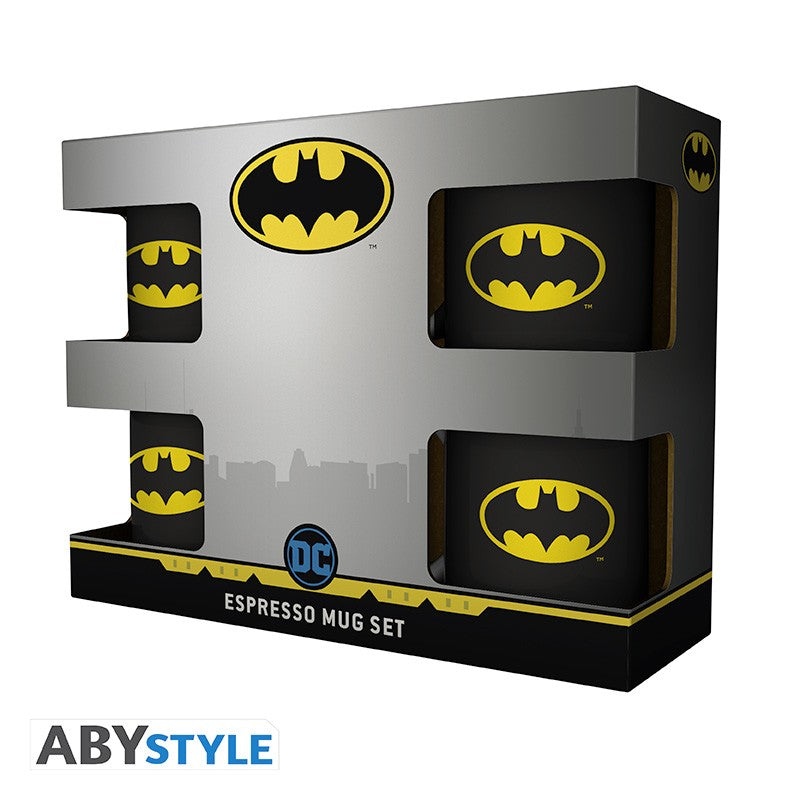 DC Comics Set 4 Espresso Tassen Batman Iconic
