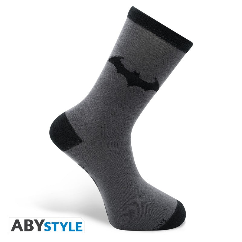 DC Comics Socks Batman Black & Grey