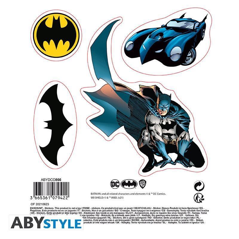DC Comics Sticker Batman and Logo 16 x 11 cm (2 Sheets)