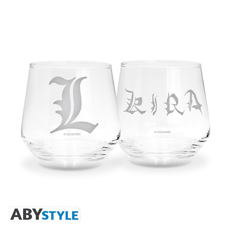 Death Note Glass Set "Kira & L"