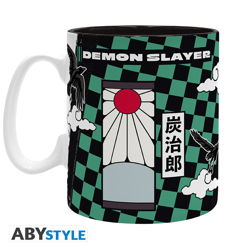 Demon Slayer Mug" Tanjiro black & green"