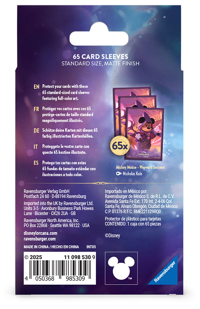 Disney Lorcana TCG Card Sleeves Mickey Mouse (65)