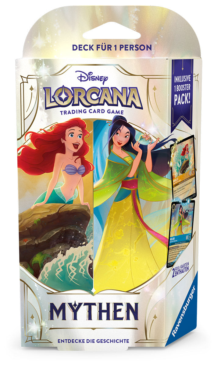 Disney Lorcana TCG Mythen Starter Deck (GER) Ariel/Mulan (Amethyst/Ember)