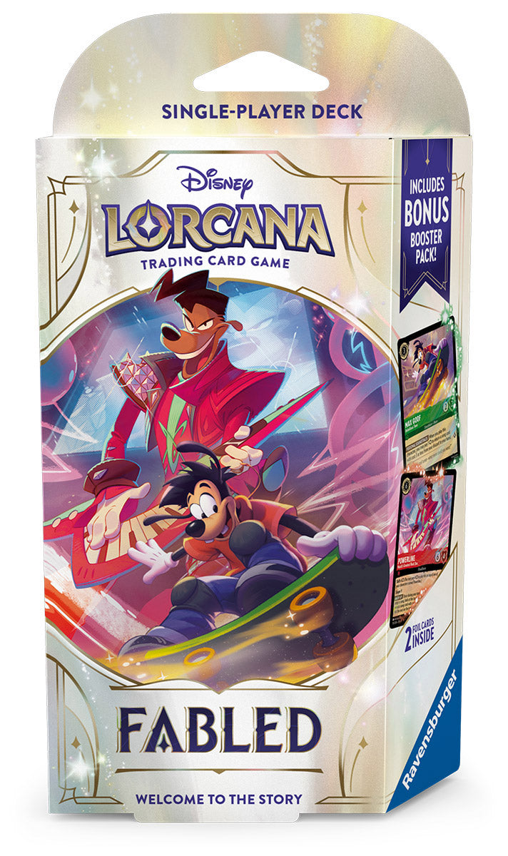 Disney Lorcana TCG Mythen Starter Deck (EN) Max/Powerline (Ruby/Emerald)