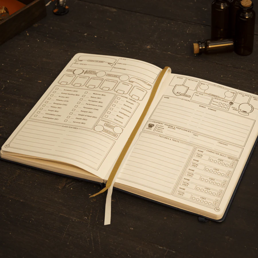 DnD 5e Player Journal Purple