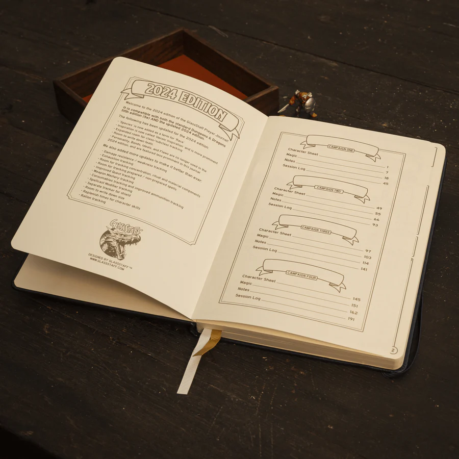 DnD 5e Player Journal Red