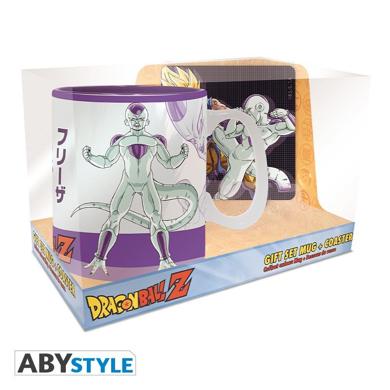 Dragon Ball Geschenk-Set Tasse & Untersetzer Goku vs. Frieza
