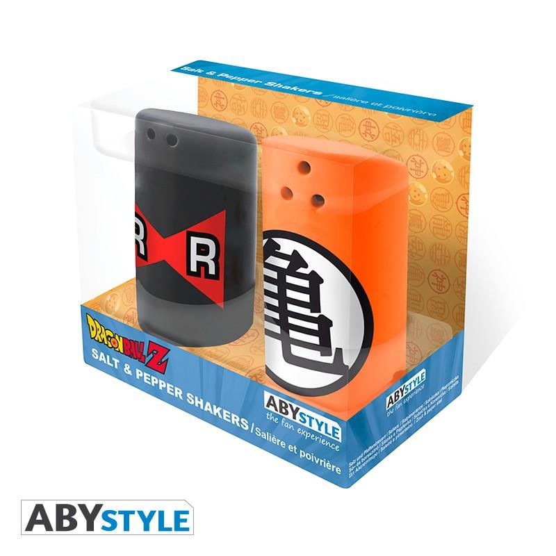Dragon Ball Salt & Pepper Shakers Kame Symbol & Red Ribbon Army