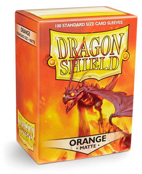 Dragon Shield Standard Sleeves - Matte Orange (100 Sleeves)