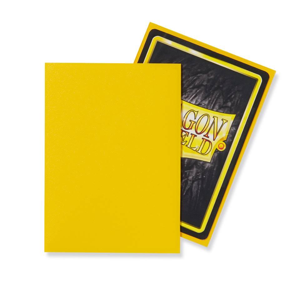 Dragon Shield Standard Sleeves - Matte Yellow (100 Sleeves)