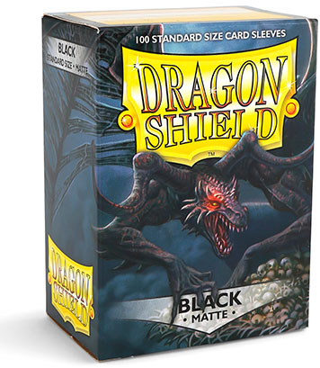 Dragon Shield Standard Sleeves - Matte Black (100 Sleeves)